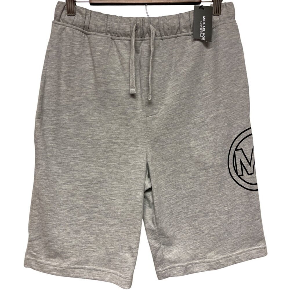NEW! Michael Kors Men's Grey Heather Pull-On Fleece Athletic Shorts Size Small